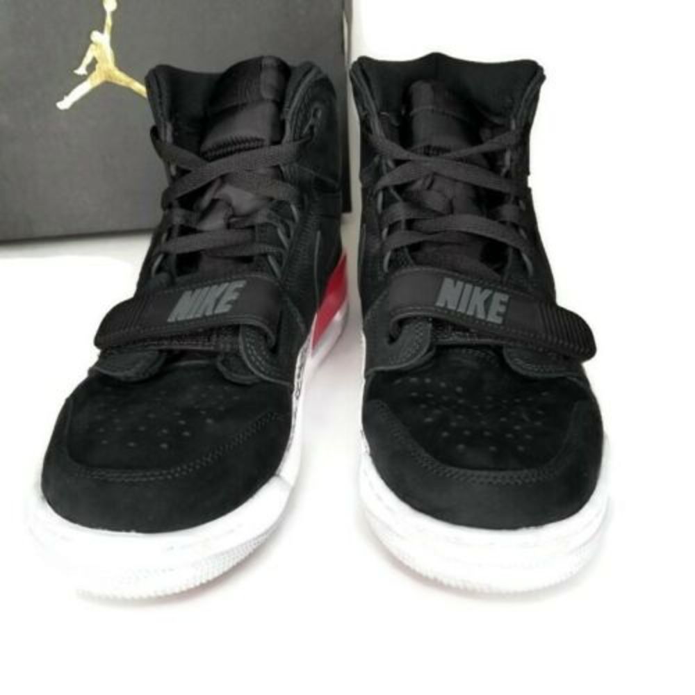 Nike Air Jordan Legacy 312 Black Suede Fire Red - Picture 2 of 8
